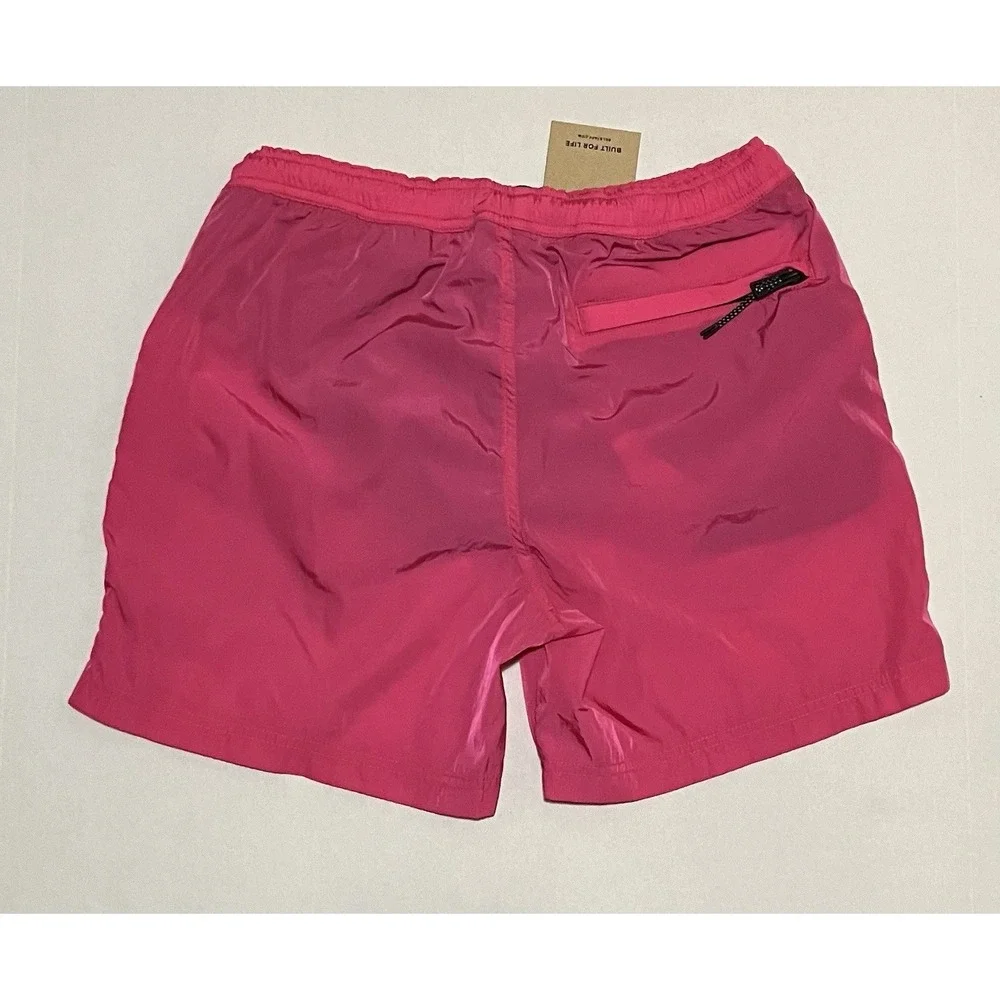 NWT Belstaff Mens Clipper Swim Shorts Fuchsia Pink Size Small‎ Mesh Lined